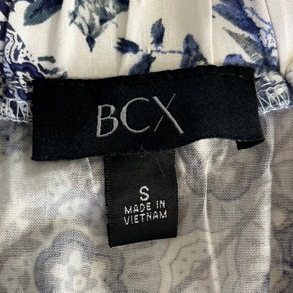 BCX Shirt Womens Small Blue Off Shoulders Adjustable Straps New - Picture 8 of 11